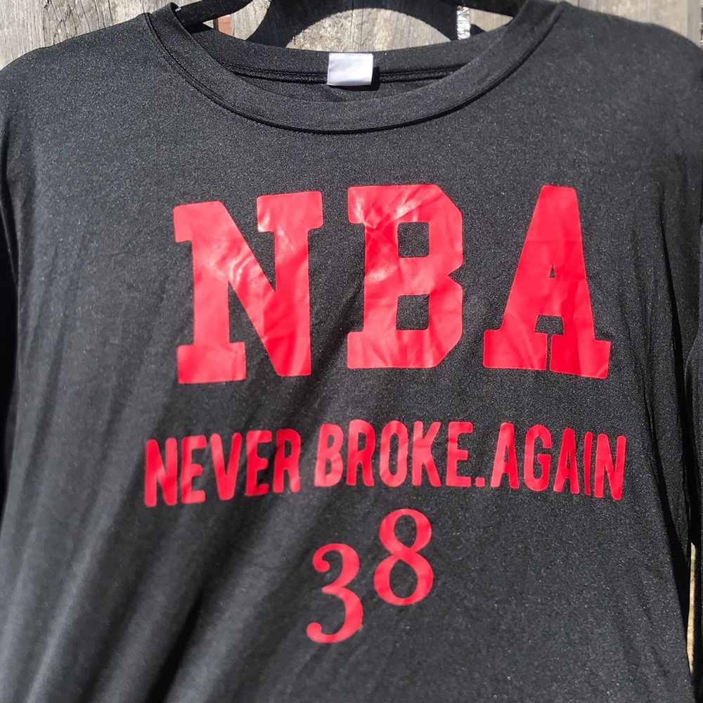 NBA Never Broke Again 38 Workout Shirt Large (G)